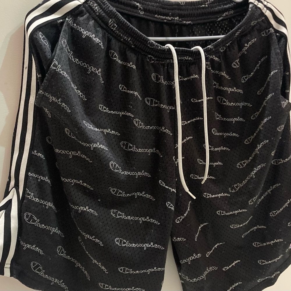 💫CHAMPION Men’s Athletic Short all over Logo w/Drawstring
